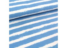 REST 20cm Bio Sweat - Mellow Stripes lichtblau